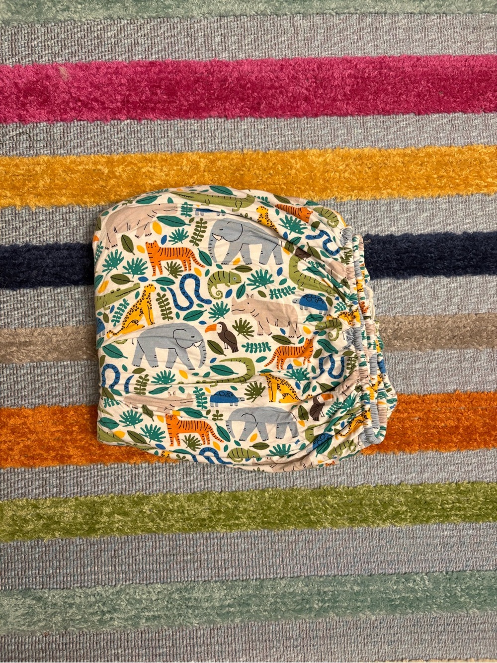 Little Sleepies Safari Animals Fitted Crib Sheet